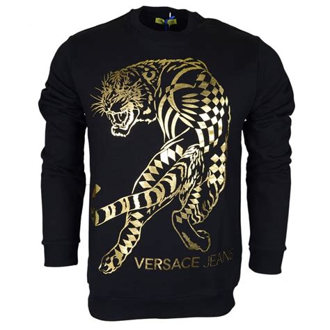 versace jeans tiger sweater|Versace Jeans couture sweatshirts.